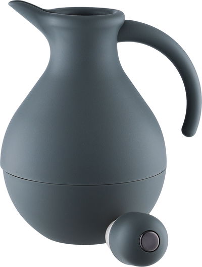 ترمس بنان تايملس، 1 لتر، خامة داخلية زجاج، غطاء ضغاط - رمادي غامق product image 4