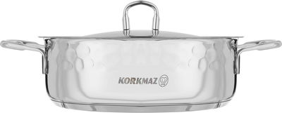 طقم قدور استيل بغطاء كوركماز ايرنا، 8 قطع - فضي product image 3