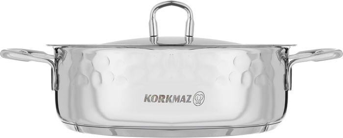 طقم قدور استيل بغطاء كوركماز ايرنا، 8 قطع - فضي product image 3