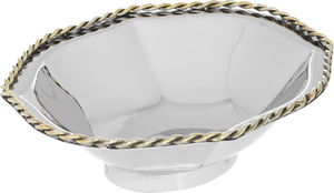 Al Saif Gallery steel serving plate, 23 x 18 x 6 cm - silver product image 2