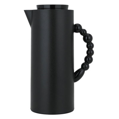 Royal thermos, 1 liter, glass inner container, plastic outer shell - black product image 1