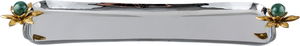 طوفرية تقديم استيل السيف غاليري، 36×2×10 سم - فضي ذهبي product image