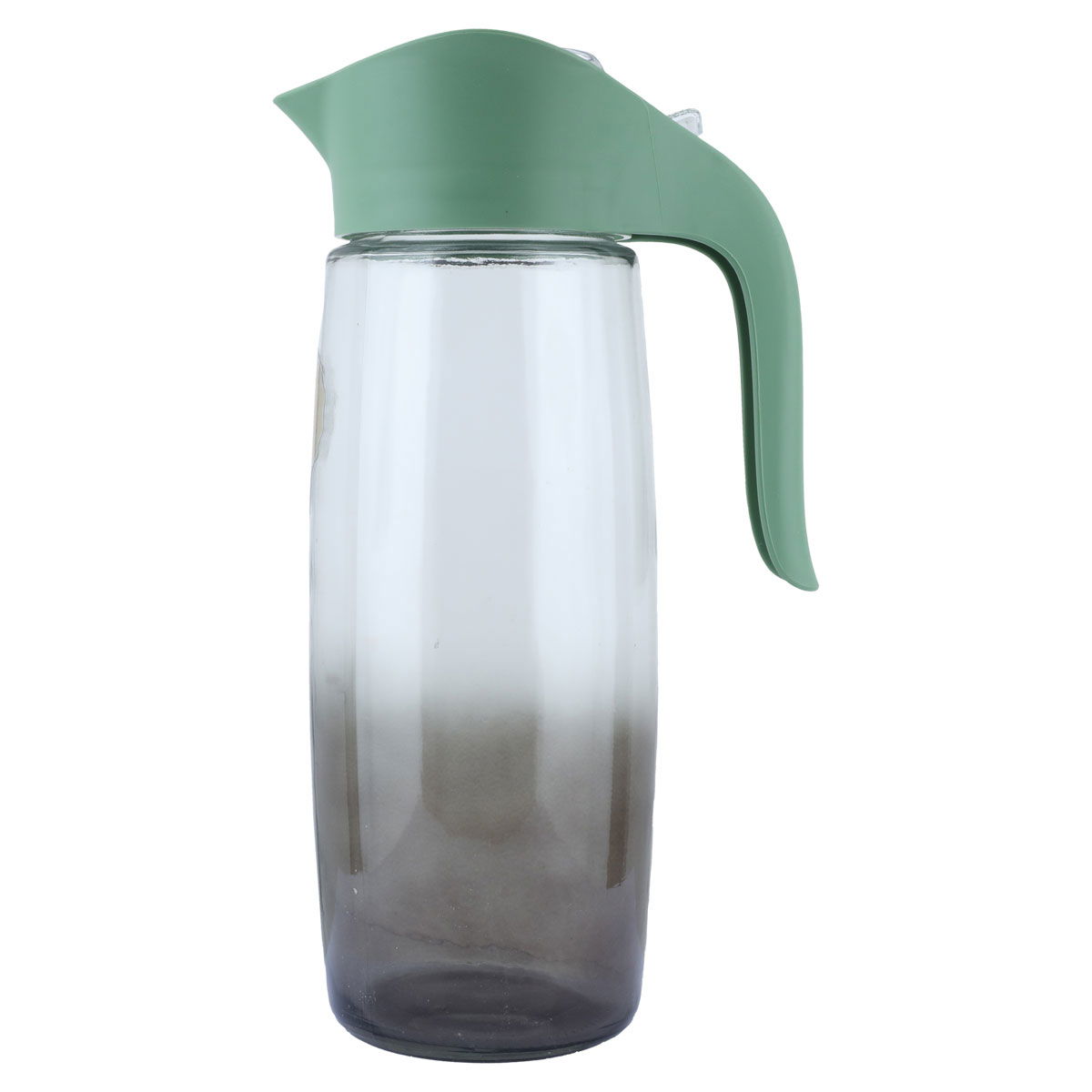Clear glass jar from Al Saif Gallery, 1 liter, plastic handle - green product image