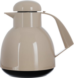 Helios thermos, 1 liter, thermal glass inner container, plastic outer shell - beige product image 2