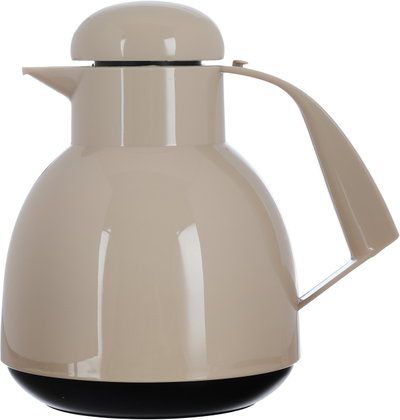 Helios thermos, 1 liter, thermal glass inner container, plastic outer shell - beige product image 2