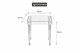 طقم طاولات اكريلك و زجاج، 5 قطع - شفاف product image 4