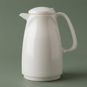 Rotpont thermos, 0.5 liters, glass inner container, plastic outer shell - white product image