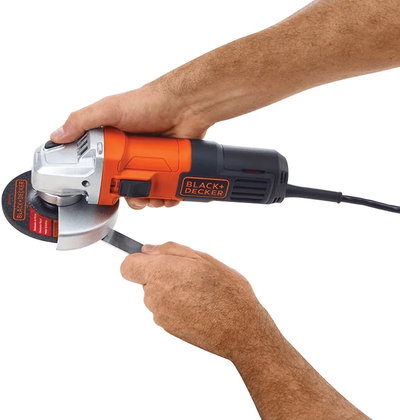 أداة تقطيع وصقل معادن بلاك آند ديكر، 115 مم، 650 واط، قطر القرص: 115 ملم، G650-B5 - برتقالي أسود product image 3