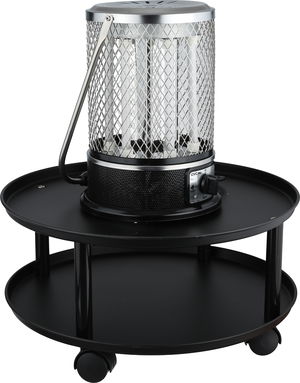 دفاية كهربائية جي اف سي برو، 650/2000 واط، 6 شمعات، 3 اعدادات تحكم، GVCHT-1503R - اسود فضي product image 2