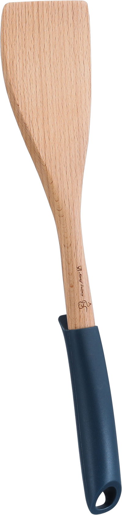 ملعقة تقليب طعام خشب بلاستيك السيف غاليري، 33×7 سم - ازرق غامق خشبي product image 3