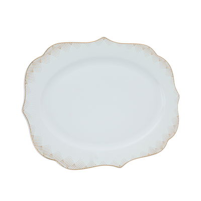 طقم سفرة بورسلان فيكتوريا السيف غاليري، 65 قطعة - ذهبي product image 19