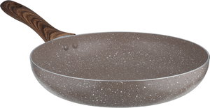 طقم قدور جرانيت روكي، 7 قطع، مسكة يد خشبي، غطاء زجاج - بني product image 2