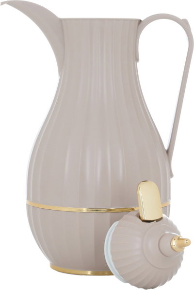 Al Saif Gallery Tamim 7 thermos from, 0.60 liters, thermal glass inner container, plastic outer shell - Beige product image 4