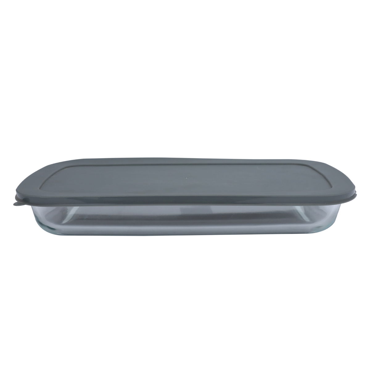 Al Saif Gallery Max Glass Oven Tray, 2.9 Liter, 39.5x23.8x5.2 cm, with Lid - Transparent product image