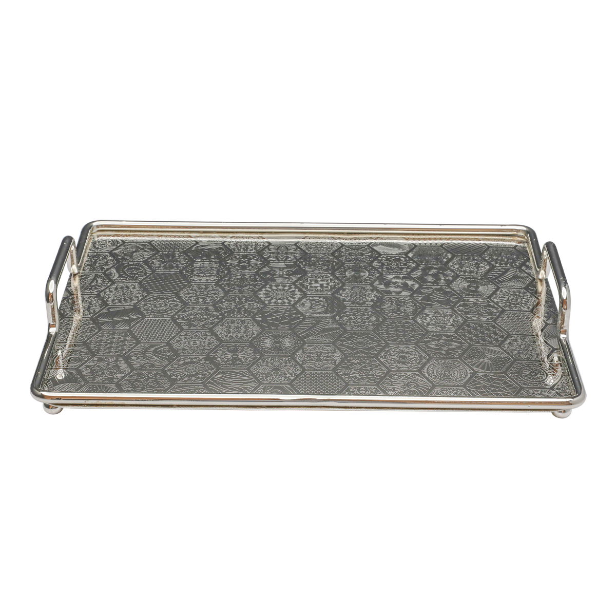 Tofaria steel in the hands of Al Saif Gallery, 40 x 28 x 2 cm, rectangle, engraved - silver product image