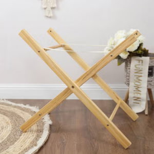 حامل سلة موسى خشب الصنوبر فان مومنت، 59×40×46 سم، قابلة للطي - خشبي product image