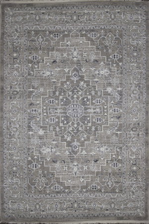 سجادة لازارا بوليستر و بولي بروبيلين القفاري، 2×2.9 متر - رمادي product image