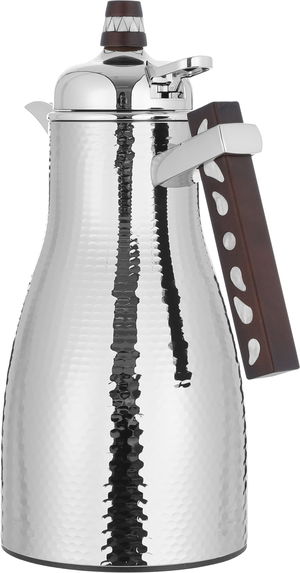 Alsaif Gallery Falwah Thermos Set, 2 Pieces, 1/1 Liter, Glass inner container, Stainless Steel Body - Silver product image 7