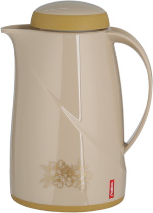 Helios German Thermos, 0.6 Liter, Glass Inner Container, Plastic Outer Body, Self-Service - Beige product image 2