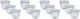 Al Saif Gallery porcelain coffee cup set, 12 pieces - white product image 2