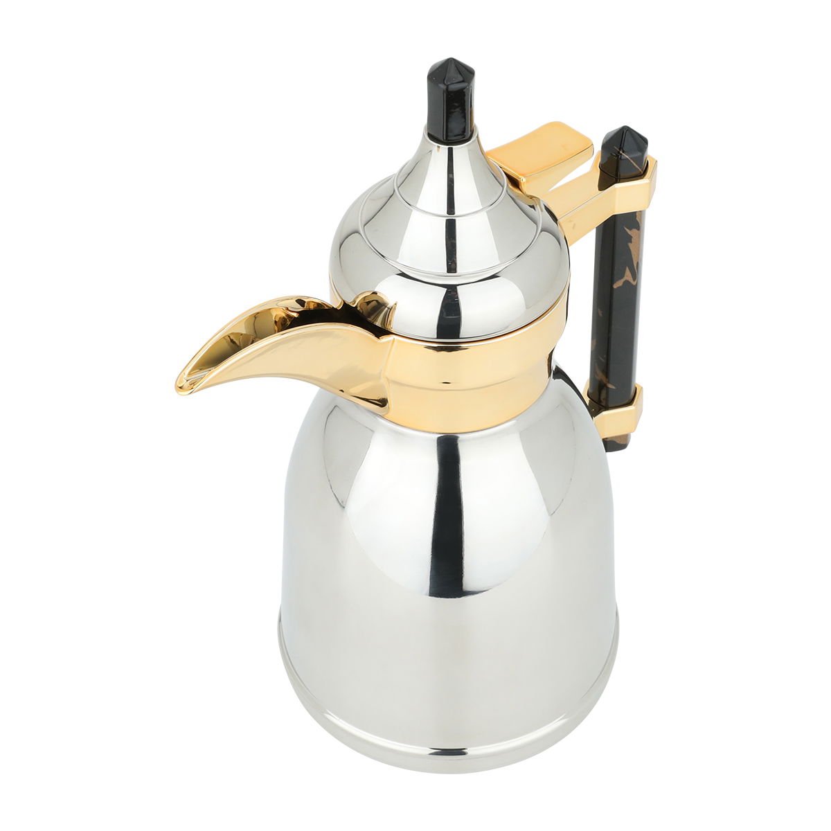 Dallah Shahad Steel Al Saif Gallery, 0.35 liters - silver black product image 2