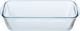 صينية طهي زجاج بايركس، 28×12×8 سم، مستطيل - شفاف product image 1