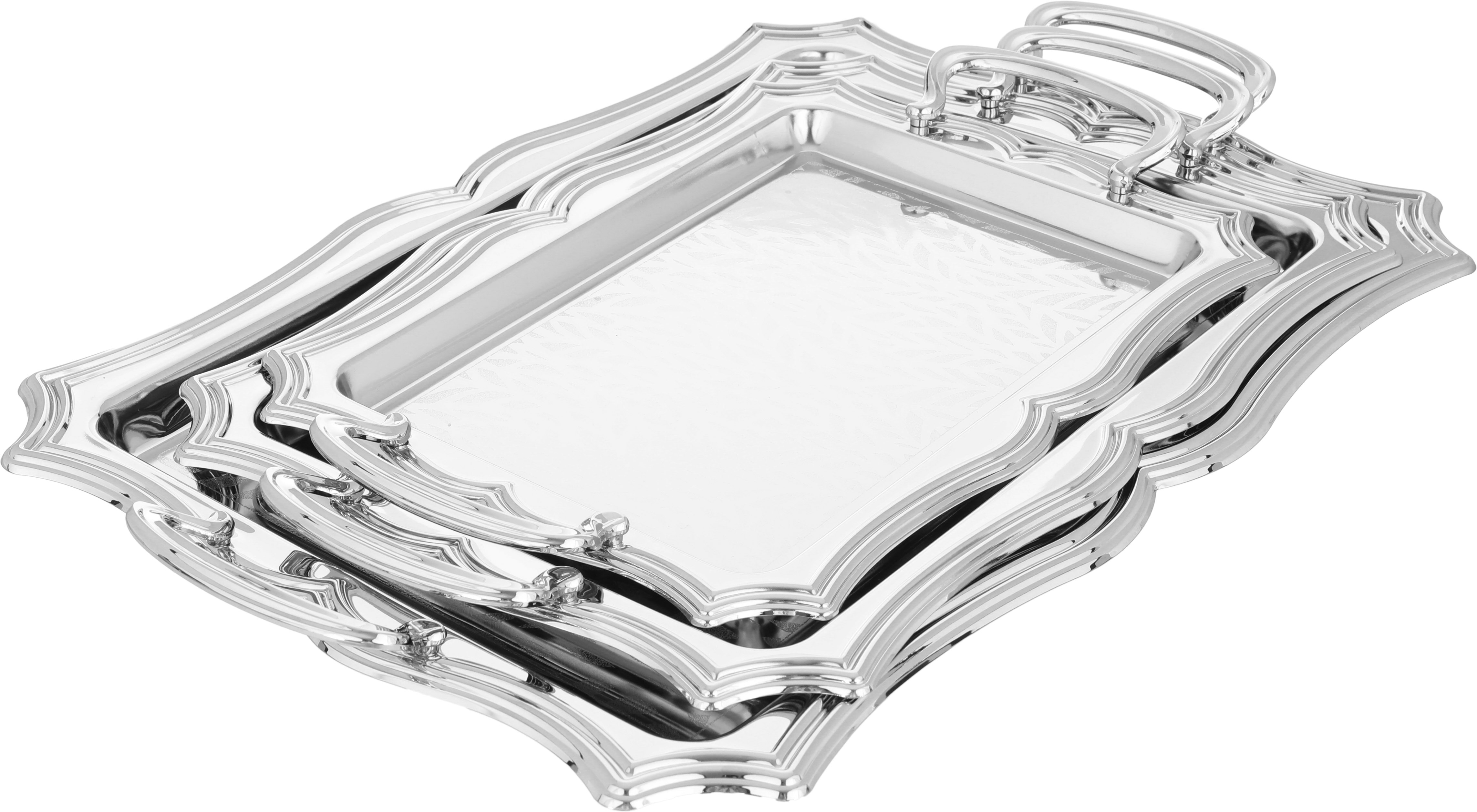 طقم طوفريات روابي استيل السيف بلص، 3 قطع، مستطيل - فضي product image