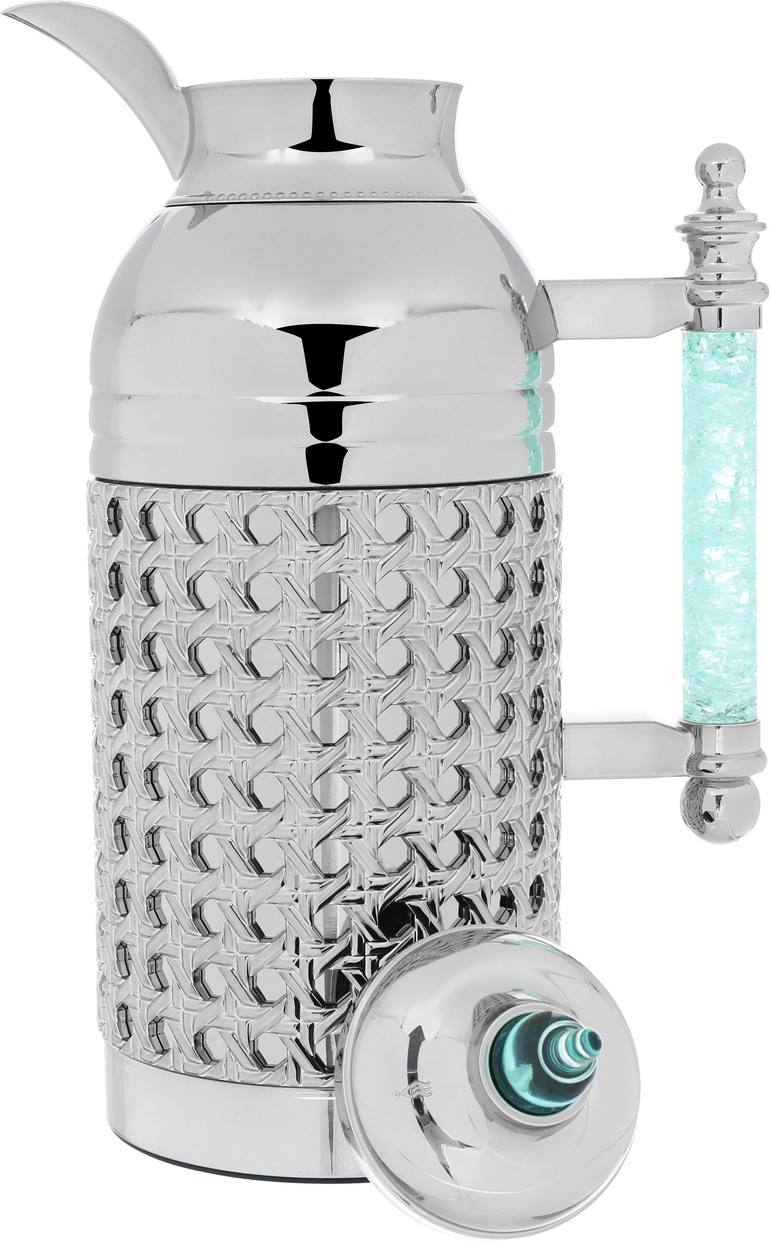 Al Saif Gallery Sarah steel thermos Set, 1/1 Liter, 2 Pieces - Silver product image 6