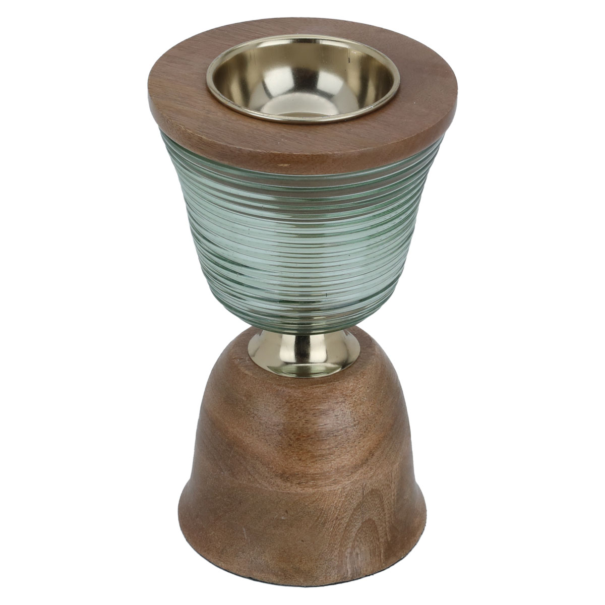 Al Saif Gallery Wood Incense Burner, 13 x 13 x 21 cm - Brown Green product image 2