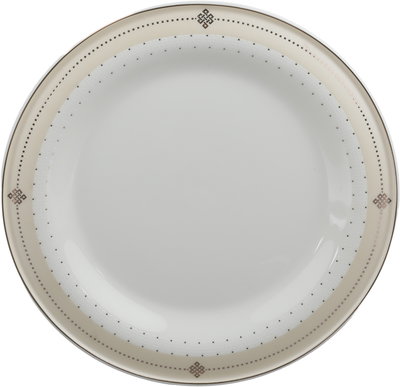 طقم تقديم سفرة بورسلان السيف غاليري، 65 قطعة، نقش ذهبي - أبيض بيج product image 19