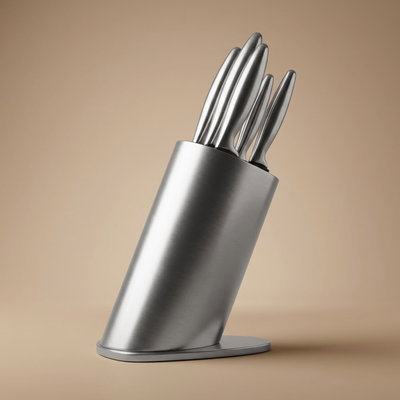 Al Saif Gallery steel knife set, 6 pieces - silver product image 1