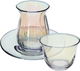 Al Saif Gallery Bialat Tea Set, Arabic Coffee Cups, Crystal, 18 Pieces - Clear product image 1