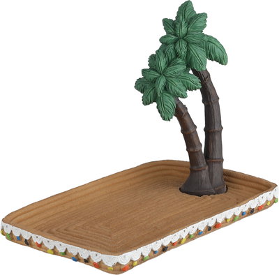 صحن تقديم بلاستيك مقوى السيف غاليري، 20x12.5x16 سم، مستطيل، شكل نخلة - متعدد الألوان product image 2