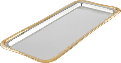 طقم تمرية ستانلس استيل السيف غاليري، 34x15x1.4 سم، 4 قطع، طوفرية، صحن نوا، صحن تغميسة - فضي ذهبي product image 4