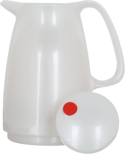 Rotpont thermos, 0.5 liters, glass inner container, plastic outer shell - white product image 5