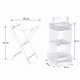 طقم طاولات اكرليك، 5 قطع - شفاف ذهبي product image 3