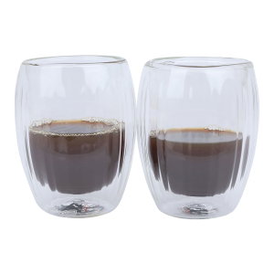 طقم أكواب شاي زجاج السيف غاليري، 250مل، قطعتين - شفاف product image