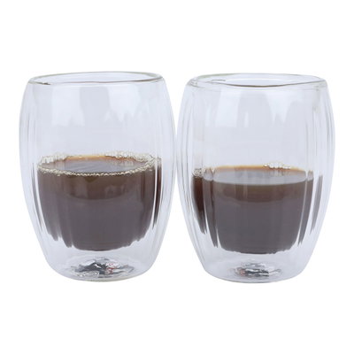 طقم أكواب شاي زجاج السيف غاليري، 250مل، قطعتين - شفاف product image 1
