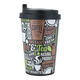 Al Saif Gallery plastic coffee and tea cup, 340 ml, black-coloured lid product image 1