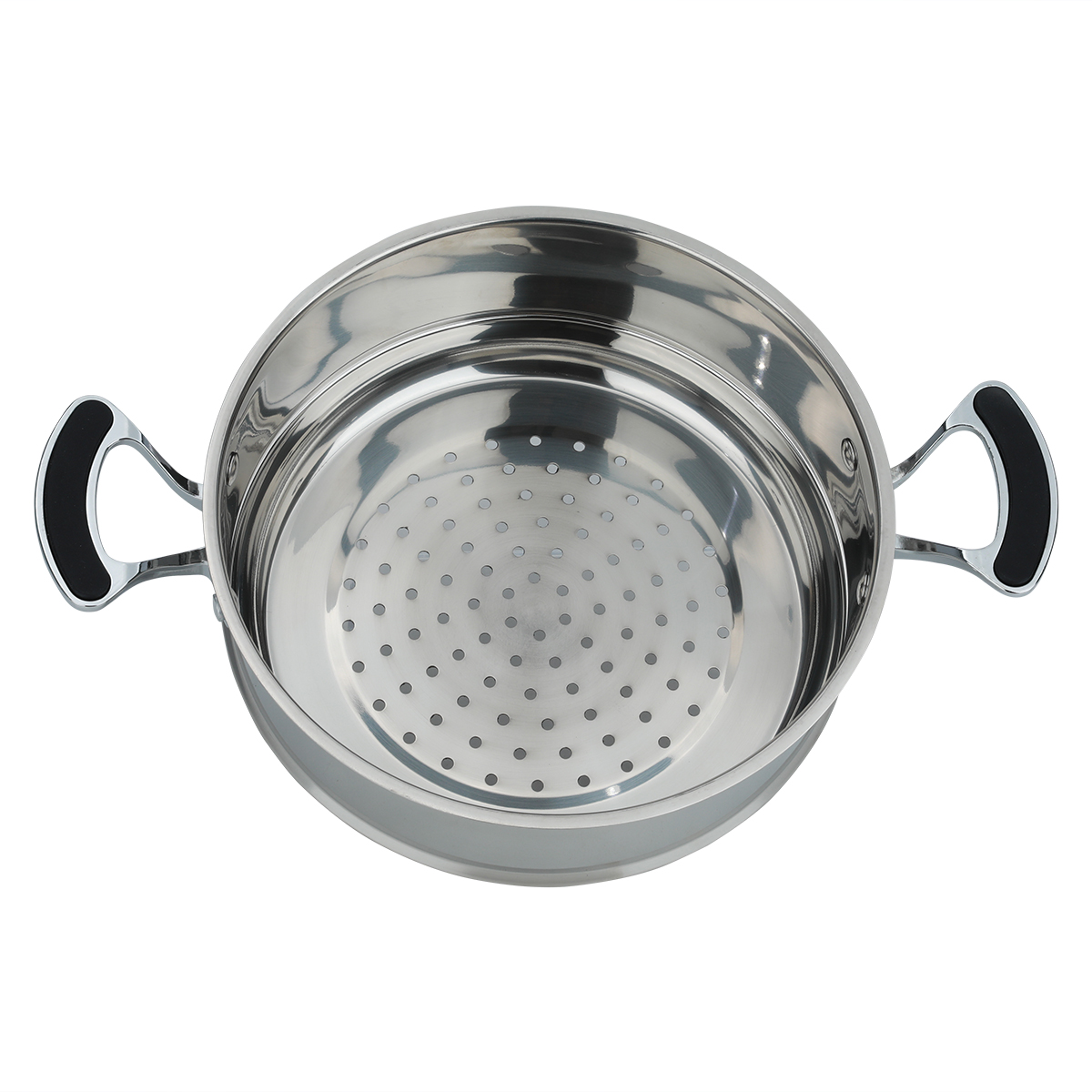 Rocky Steel Cookware Set, 11 Pieces, Silicone Handle - Silver product image 3