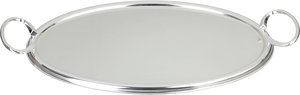 Al Saif Gallery Steel Serving Tray, 44.5x32.5x1 cm - Silver product image 2