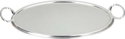 Al Saif Gallery Steel Serving Tray, 44.5x32.5x1 cm - Silver product image 2