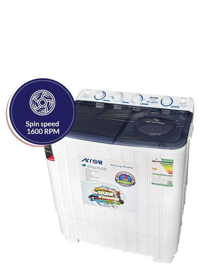 Arrow RO-08TTB washing machine, 7 kg, twin tub - White product image 2