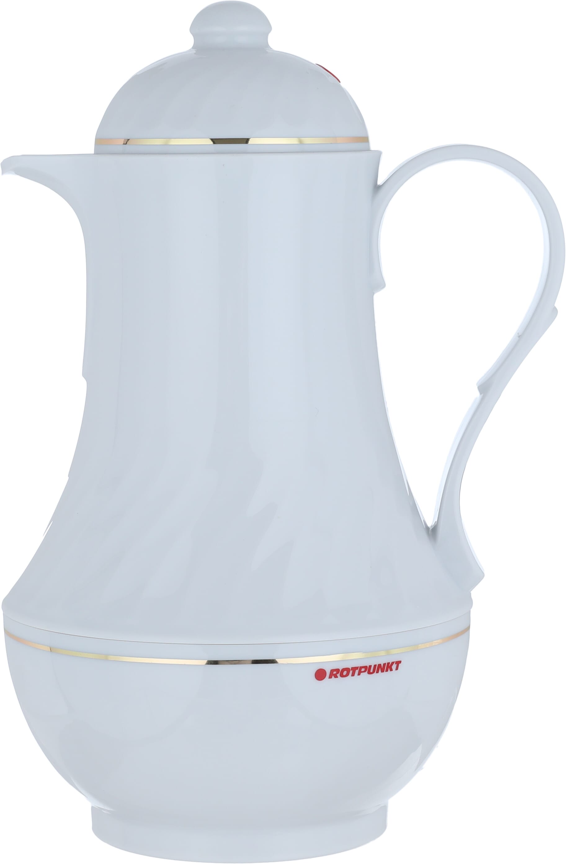 Rotpont thermos, 1 liter, glass inner container, plastic outer shell - white product image