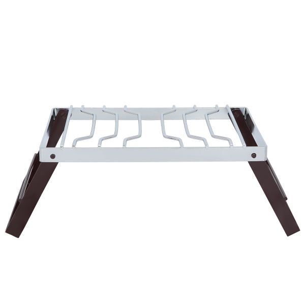 Galvanized iron fire chair painted with Barq Al Haya Al Saif Gallery, 20 x 30 cm - grey product image 1