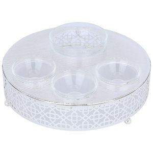 طقم ضيافة ديلوكس استيل السيف غاليري، 5 قطع - فضي product image 2