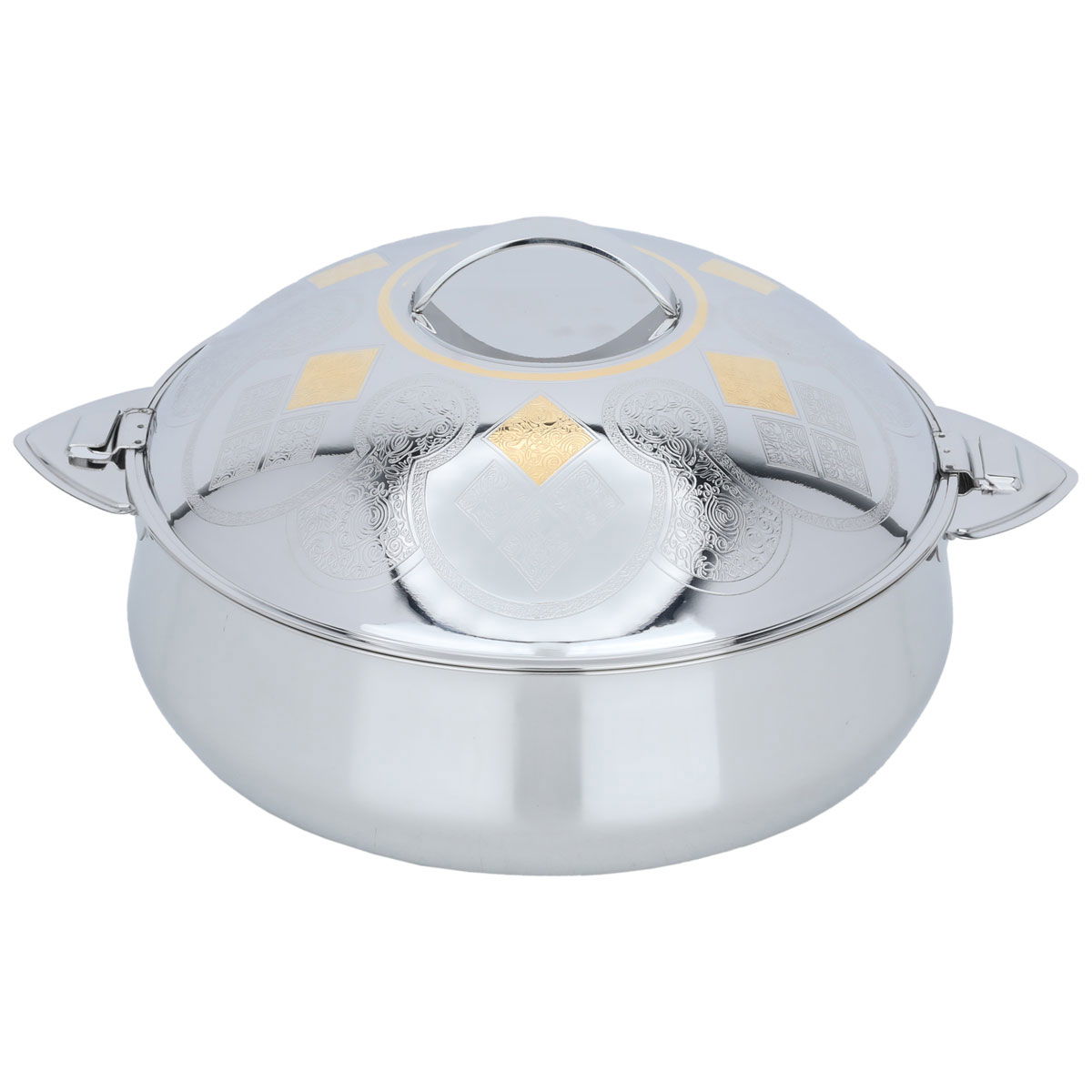 Lama Steel Al Saif Gallery food container, 3000 ml, Indian, gilded - silver product image