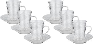 طقم بيالات نوارة زجاج سيف بلص، 12 قطع - شفاف product image