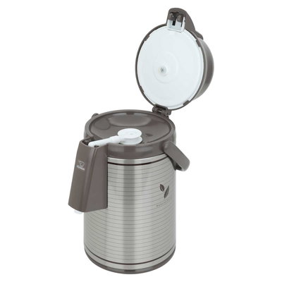 ترمس ضغاط أبو فيل ياباني السيف غاليري، 2.2 لتر، حافظة داخلية زجاج حراري، هيكل خارجي ستاينلس استيل - بني بيج product image 3