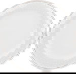 Alsaif Gallery Porcelain Dinner Set, 166 Pieces, Gold-White Rim product image 18